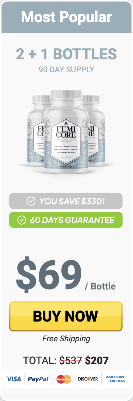 FemiCore 90 day supply
